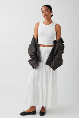 Maxi cotton skirt