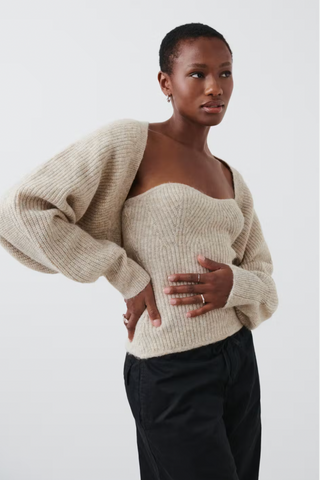 Knitted tube top