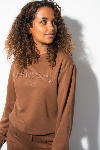 SWEATSHIRT - RESPECT BROWN